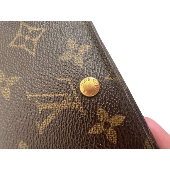 LOUIS VUITTON Porte Monnaie Brown Monogram Tresor Wallet - Picture 9 of 11